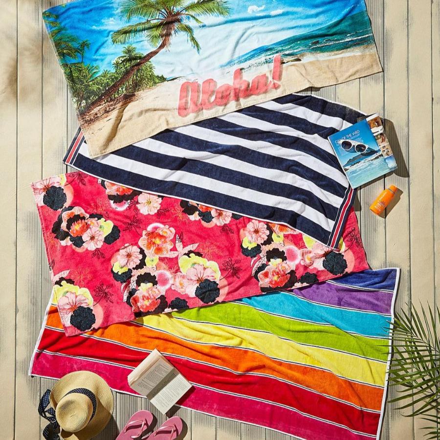 Nautical Stripe Beach Towels - Allure Bath Fashions