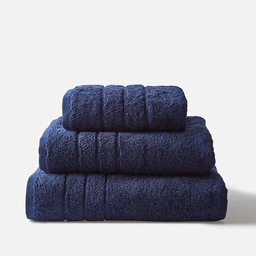 Hotel Towels - Navy blue Bathroom Towels which are the same quality as towels in hotels.