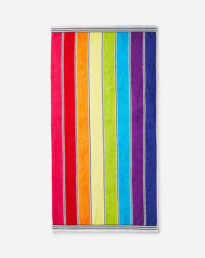 Rainbow Stripe Beach Towel Super Soft Cotton