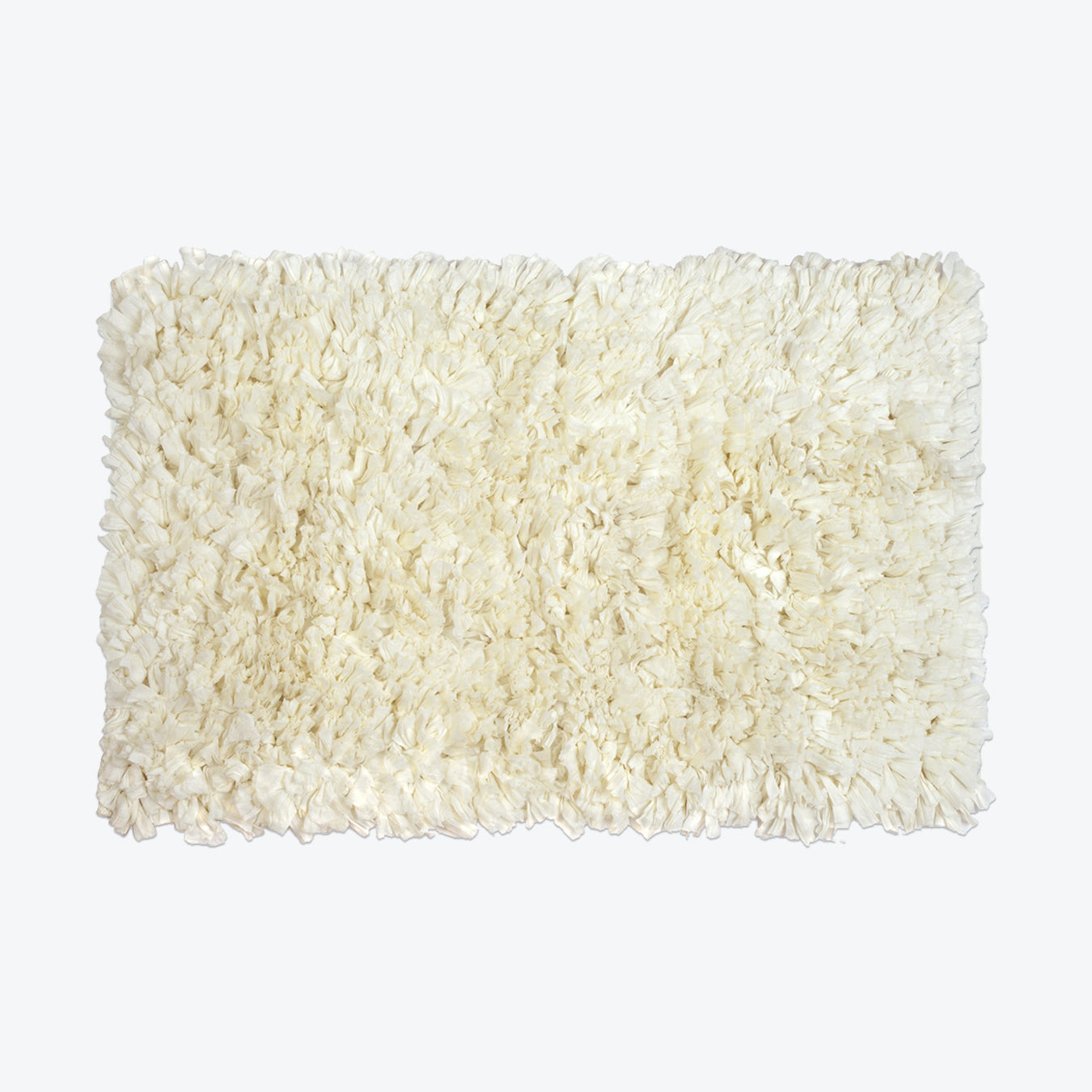 Ruffle Bath Mat with Shaggy Deep Pile
