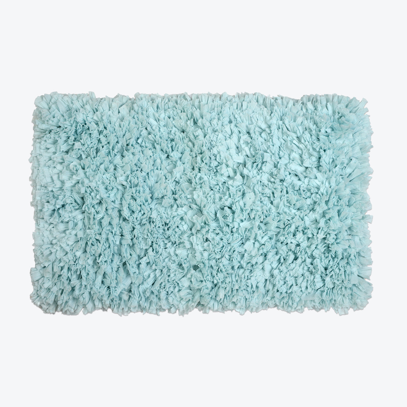 Ruffle Bath Mat with Shaggy Deep Pile