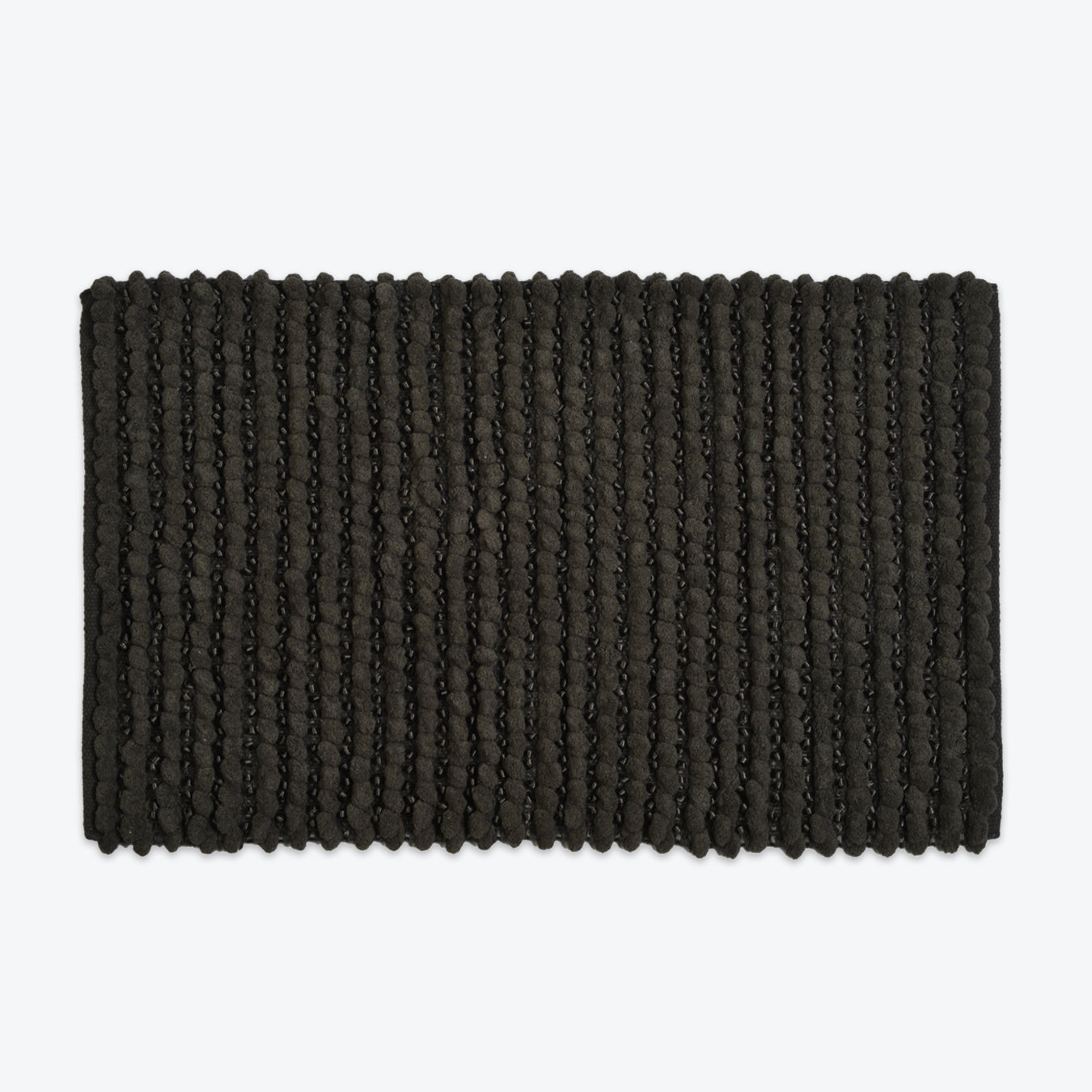 Charcoal Sparkle Bath Mat - Chunky Bobbles