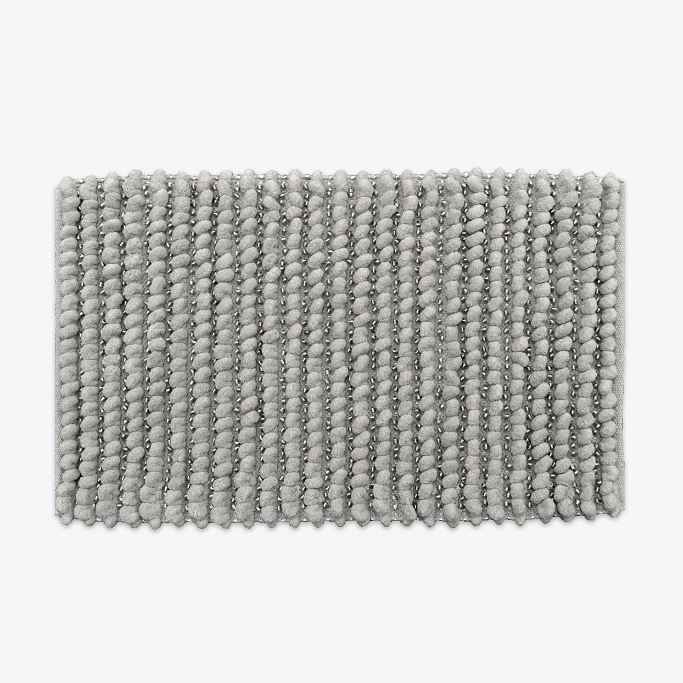 Grey Sparkle Bath Mat - Chunky Bobbles