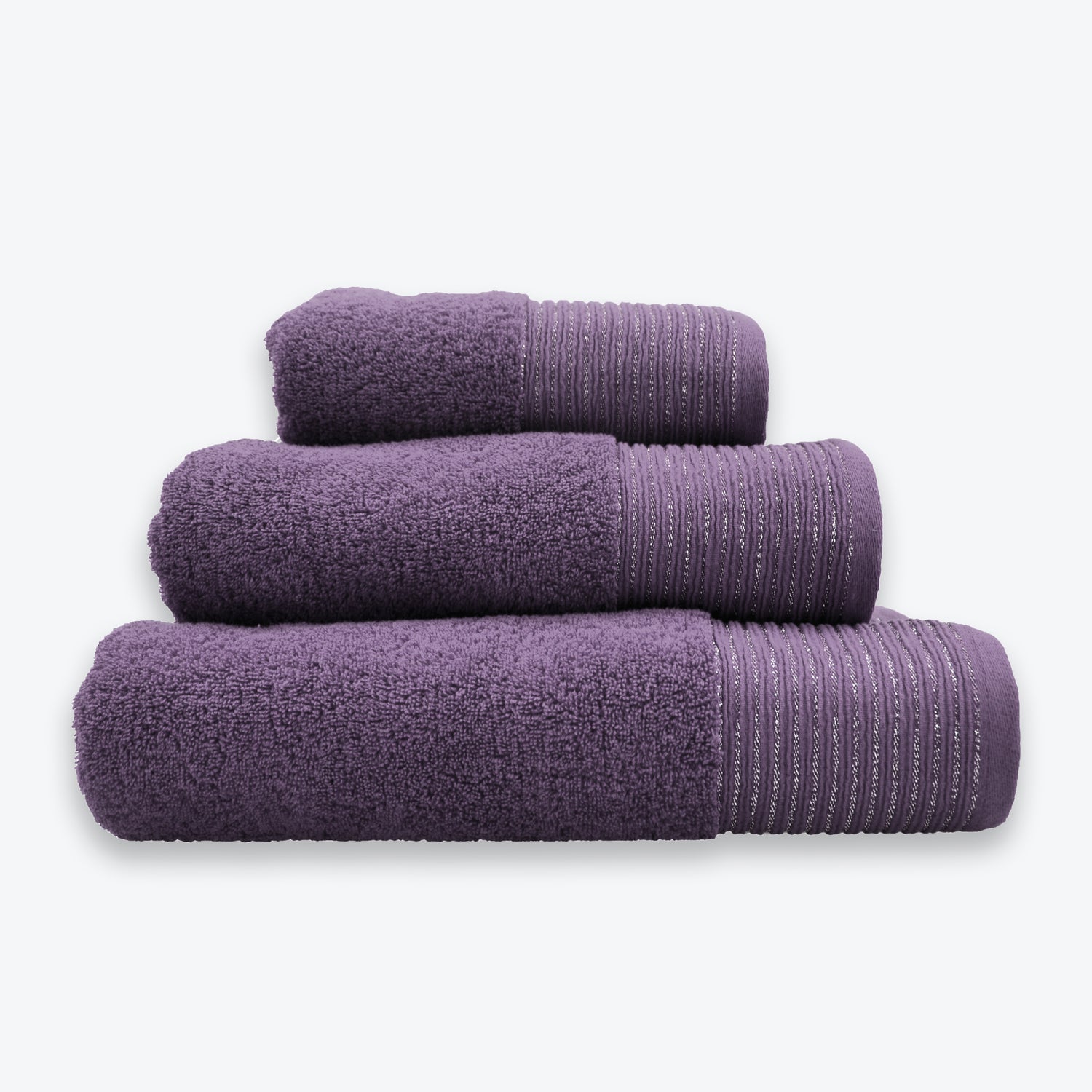 Sparkle Border Bath Towels