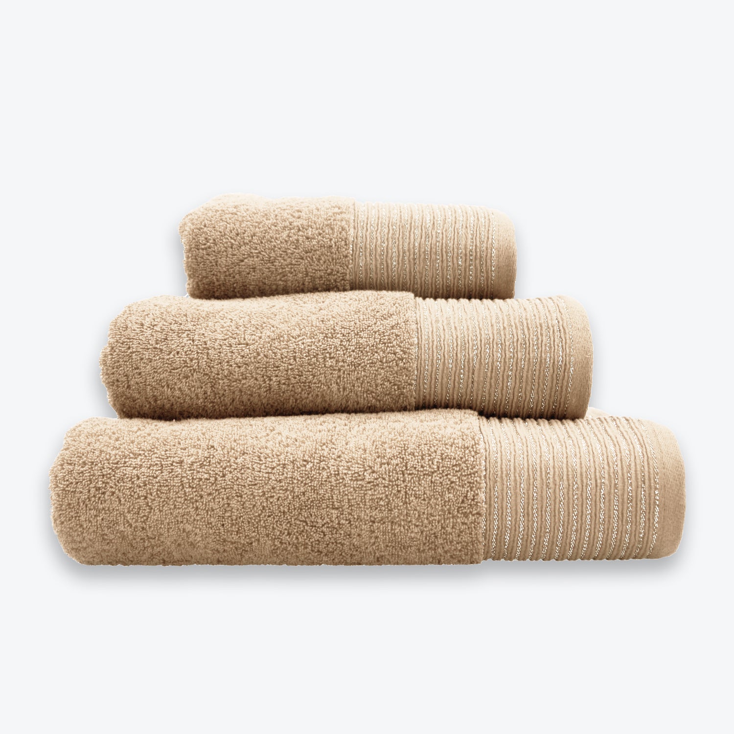 Sparkle Border Bath Towels