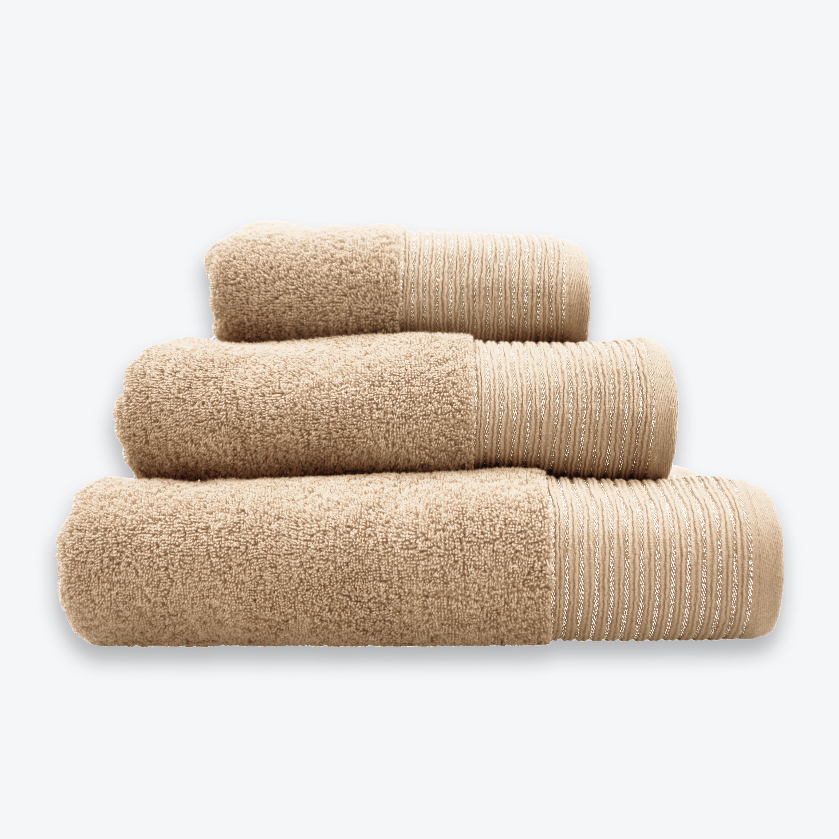 Sparkle Border Bath Towels