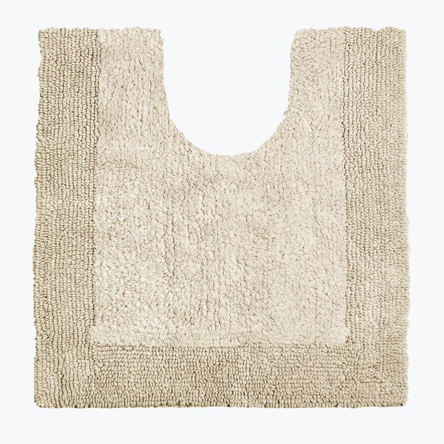 Stone Pedestal Mat - Cotton Toilet Mat Super Soft and Reversible