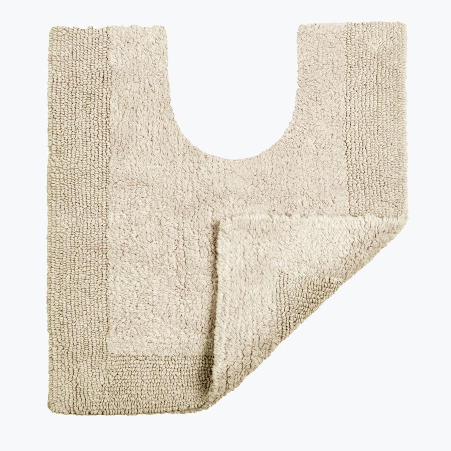 Stone Reversible Toilet Mat - Super Soft Cotton Pedestal Mat
