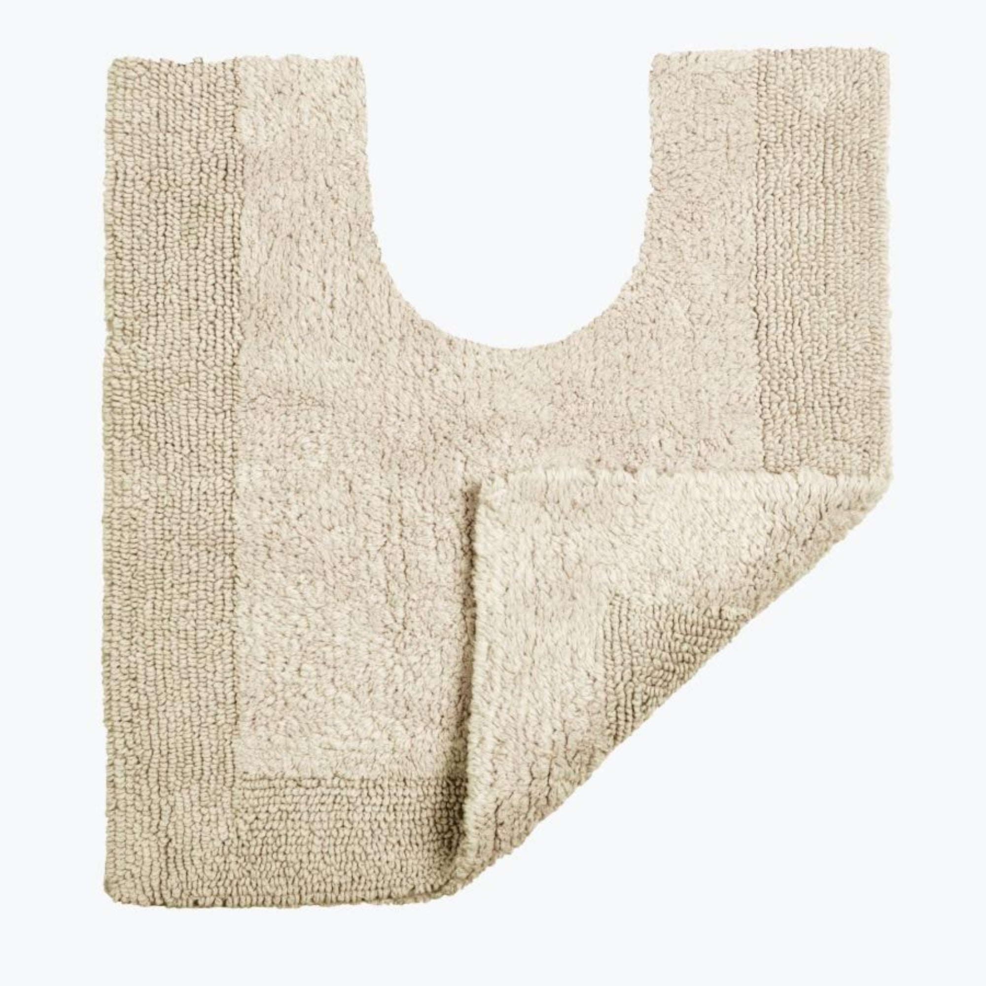 Stone Reversible Toilet Mat - Super Soft Cotton Pedestal Mat