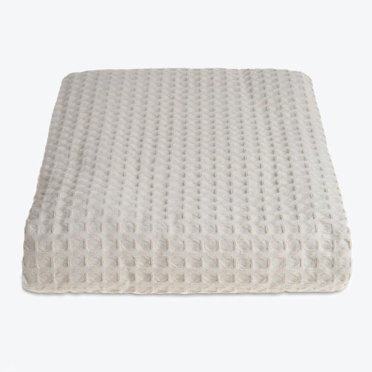 Neutral Premium Waffle Throw. Taupe colored bedspreads made from cotton.