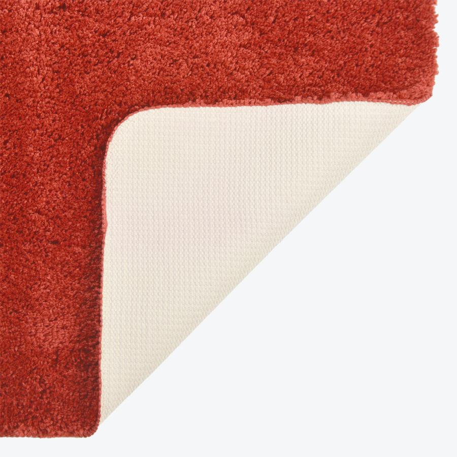 Terracotta non slip pedestal mat, luxury microfibre.