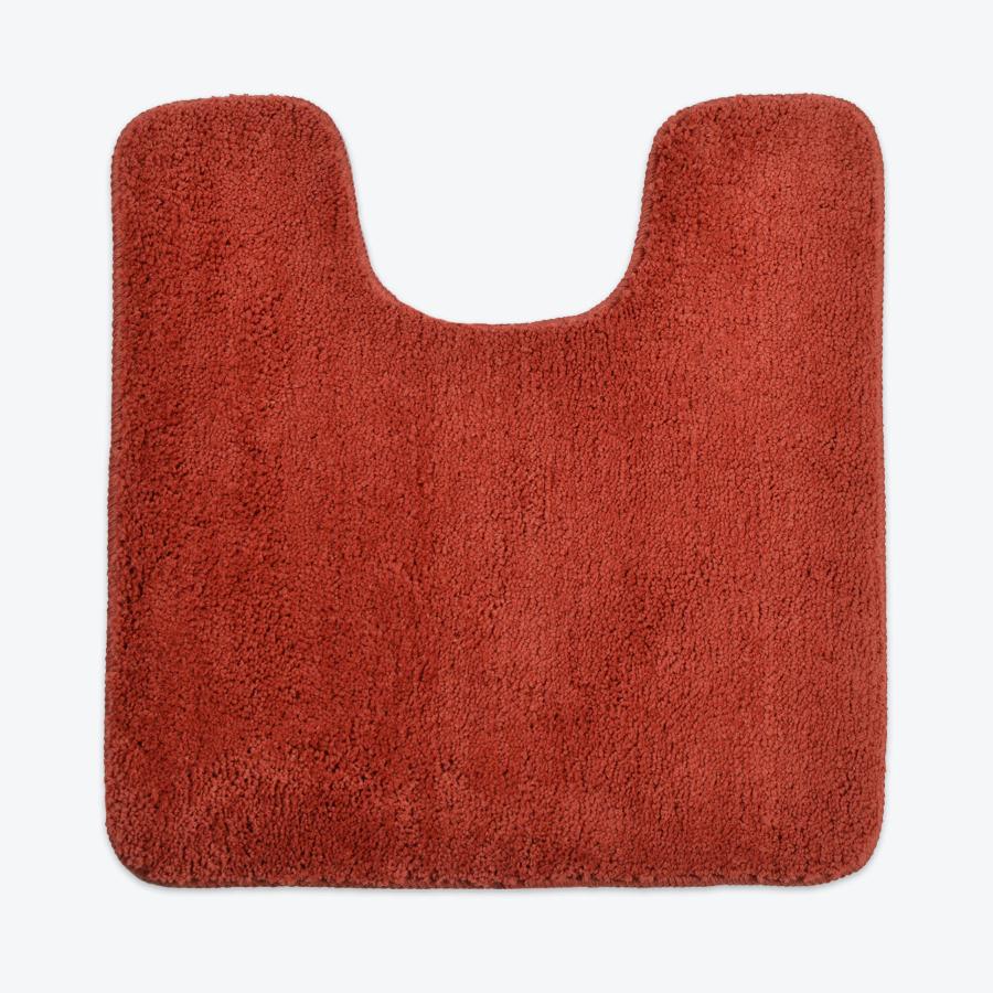 Terracotta pedestal mat, luxury microfibre.