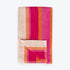 Pink and Coral Striped Beach Towel - Soft 100% Cotton