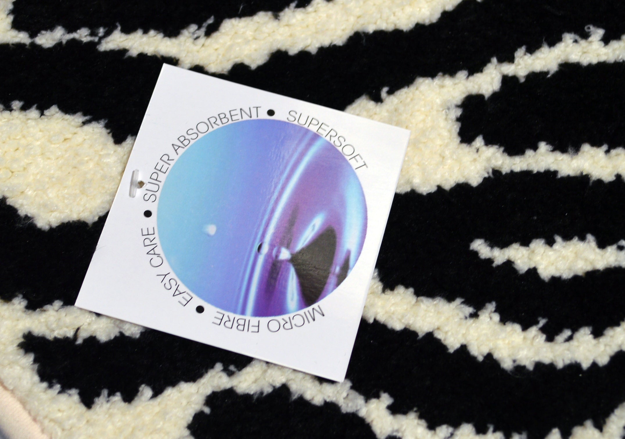 Zebra Non Slip Bath Mat - Bold & Colourful