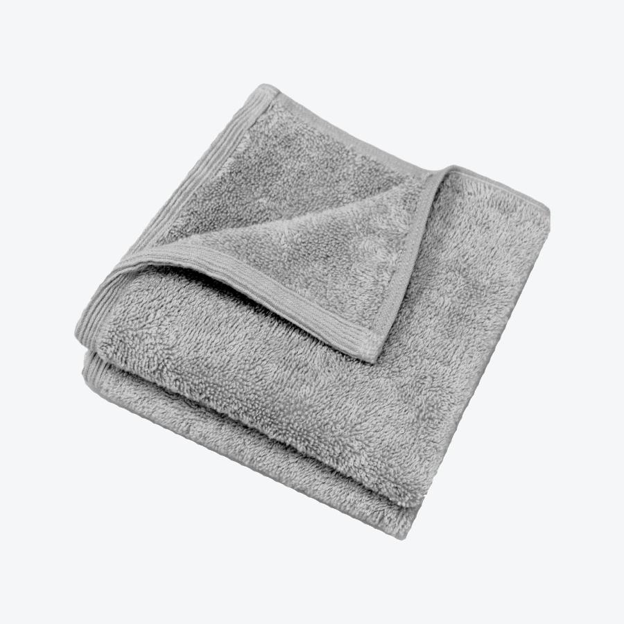 Silver grey bamboo face cloths flannels.