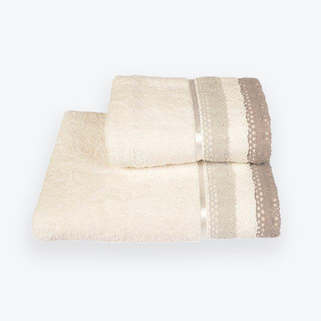 Lauren Lace Edge Vintage Cotton Bath Towels