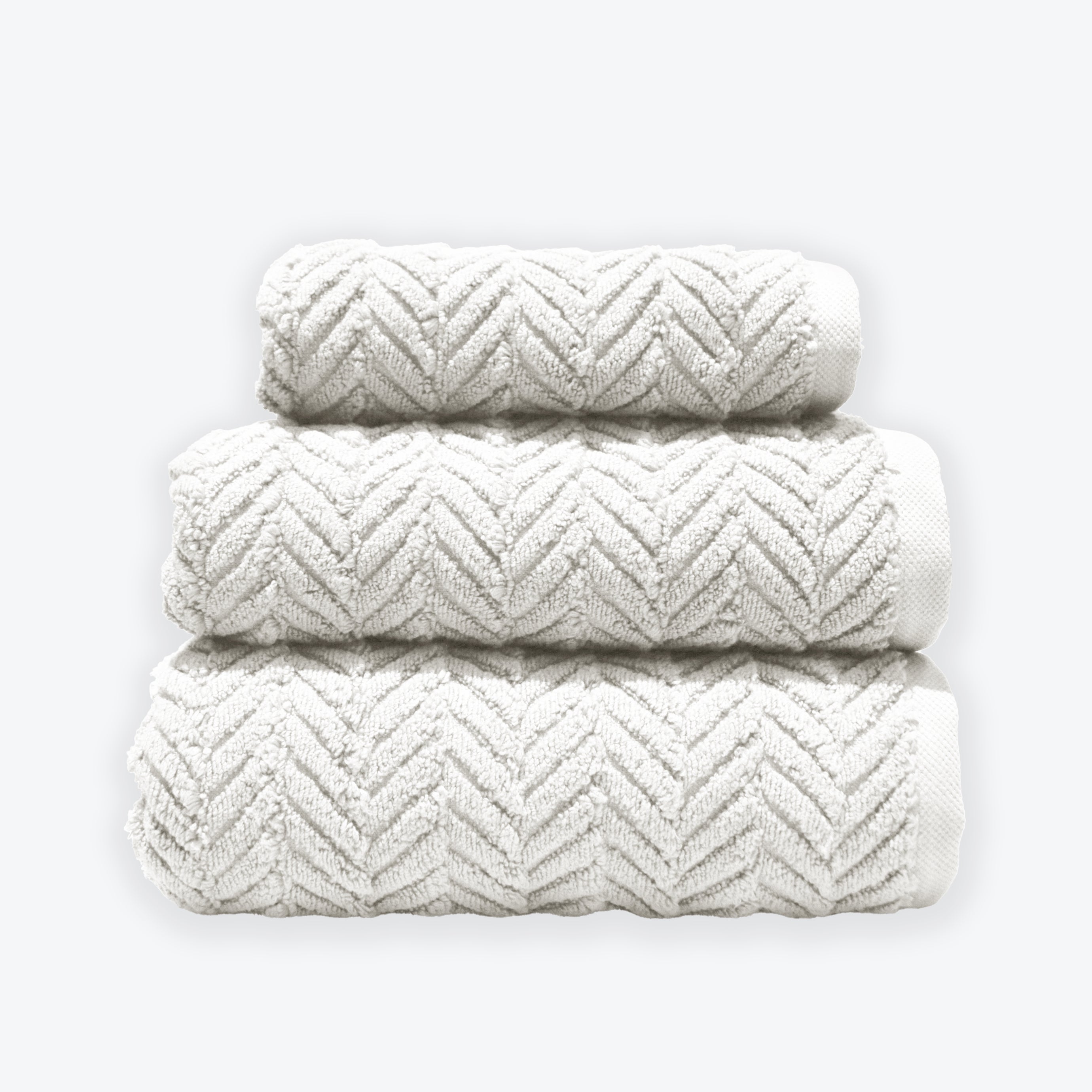 Ultra Soft Zero Twist Chevron Towel Set