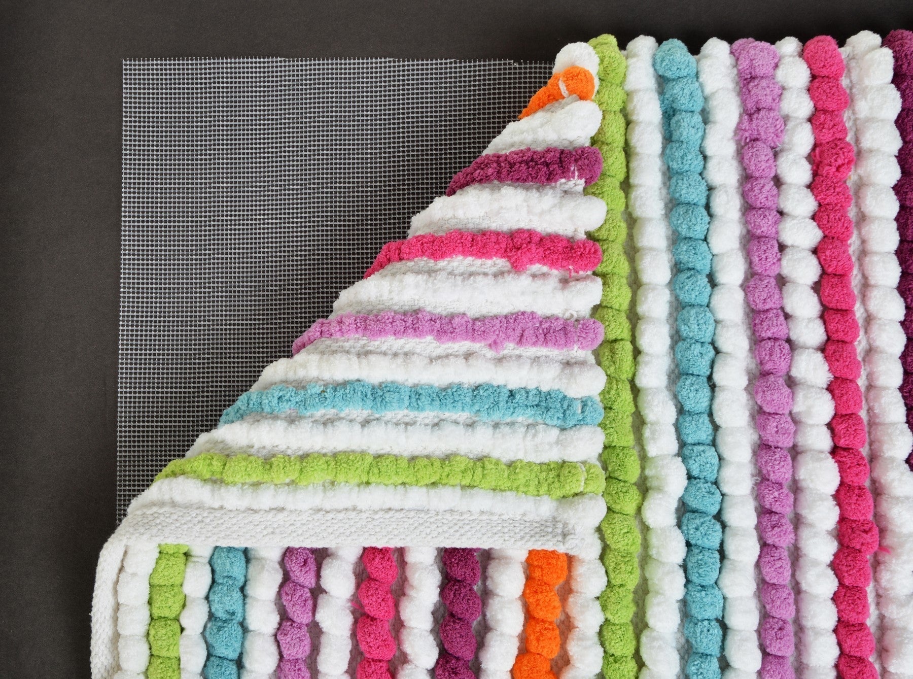 Non slip bath mats for the bathroom - rubber underlay.