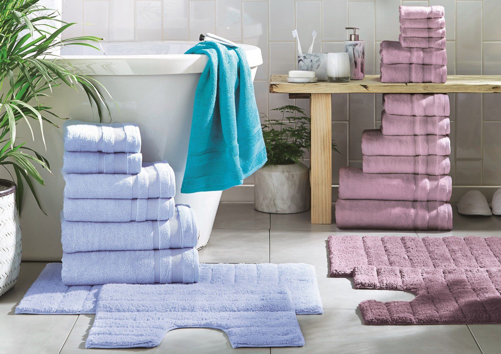 Best rated bath towels for the bathroom.