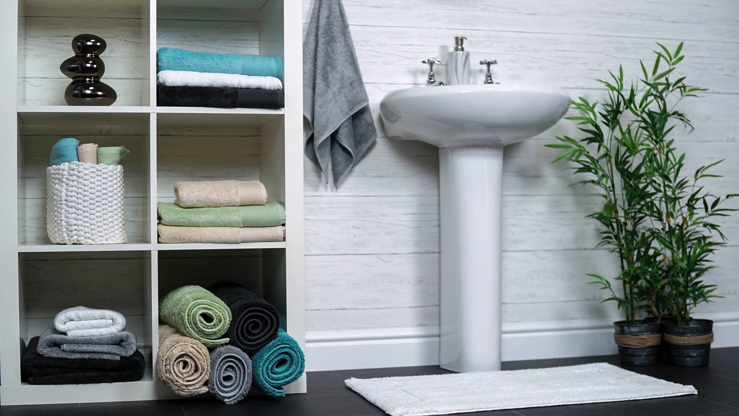 bamboo bathroom towels and mats