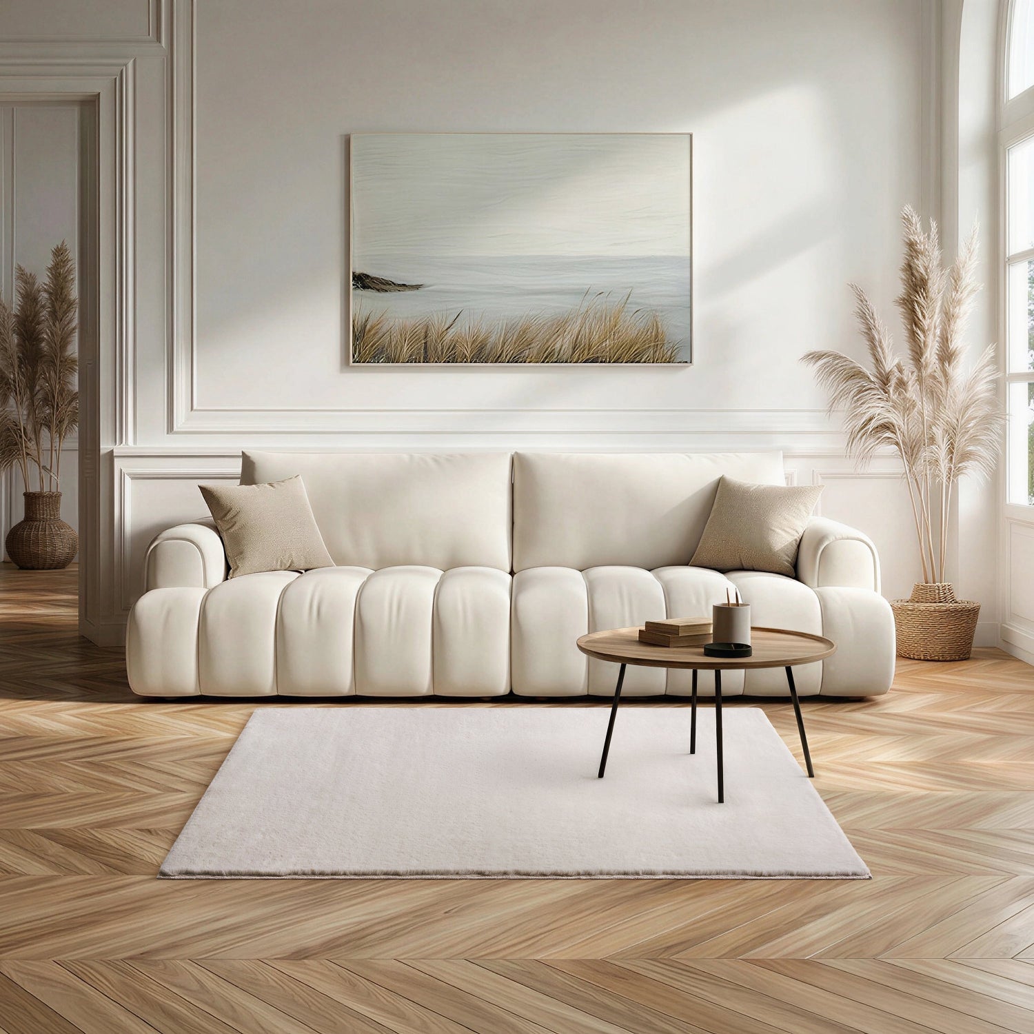 blush pink softie rug 120 x 170 cm