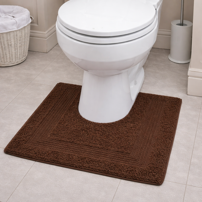 Race Track Cotton Reversible Pedestal Toilet Mat