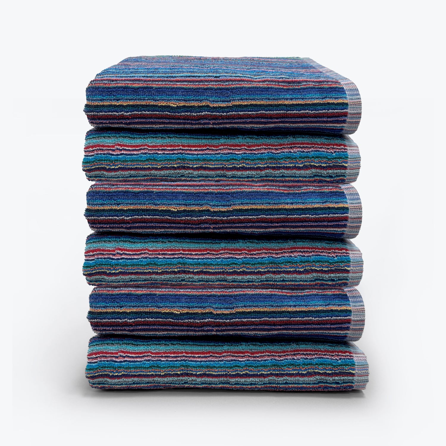 Multicoloured Recycled Cotton Towels - Quick Dry &amp; Lightweight