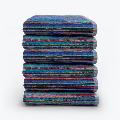 Multicoloured Recycled Cotton Towels - Quick Dry &amp; Lightweight