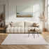 large blush pink softie rug in living room 160 x 230 cm