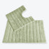 Sage Green Bathroom Set - 2pc Bath Mat and Pedestal Mat