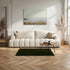 moss green softie rug 80 x 150cm