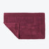 Burgundy Reversible Cotton Large Bath Mat - Luxury Thick Bathmat