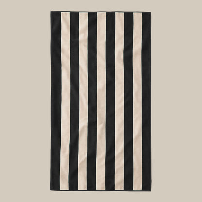Large Organic Cotton Striped Beach Towel