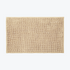 Super soft beige chenille bobble bathmat, non slip backing.