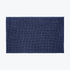 Navy blue chenille bobble bath mat with non slip back.