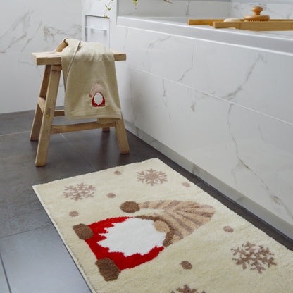 Neutral Gonk Christmas Bath Mat