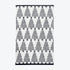 Black and white Christmas towels for the bathroom in hand towel size. Fun, modern Christmas tea towels for the kitchen.