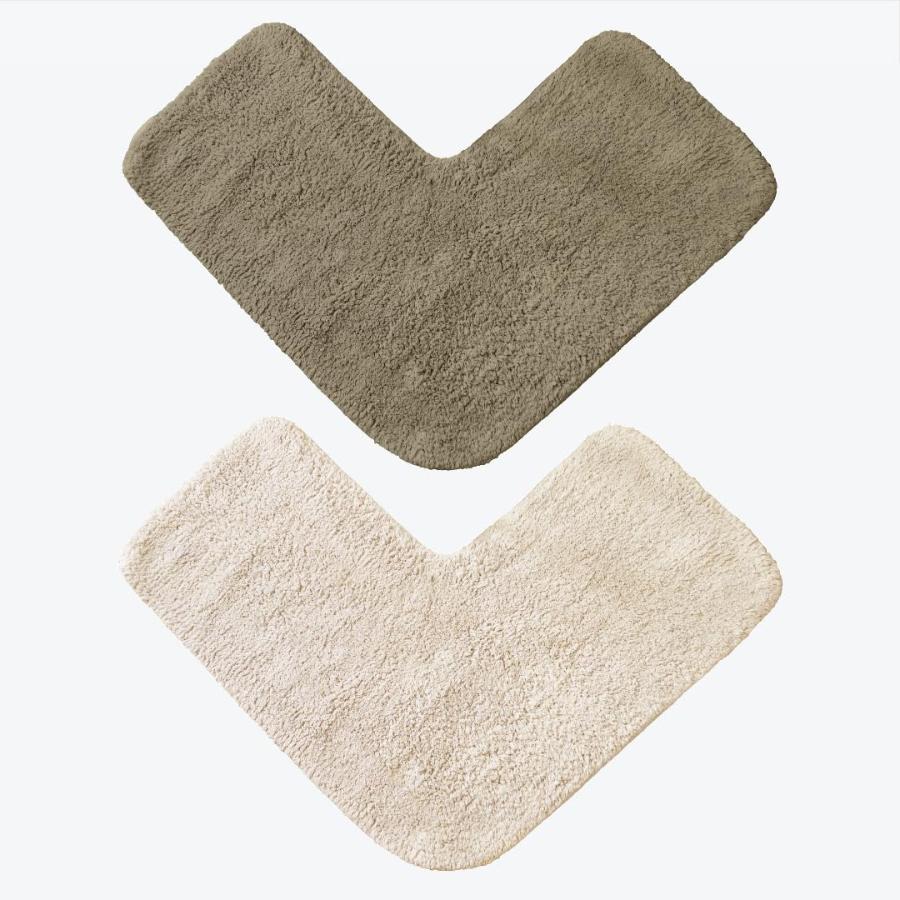 Corner L Shaped Shower Mat 100 Cotton Bathroom Rug Allure