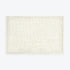 Cream non slip chenille bath mat