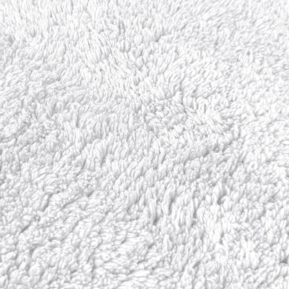 White cotton bath mat.