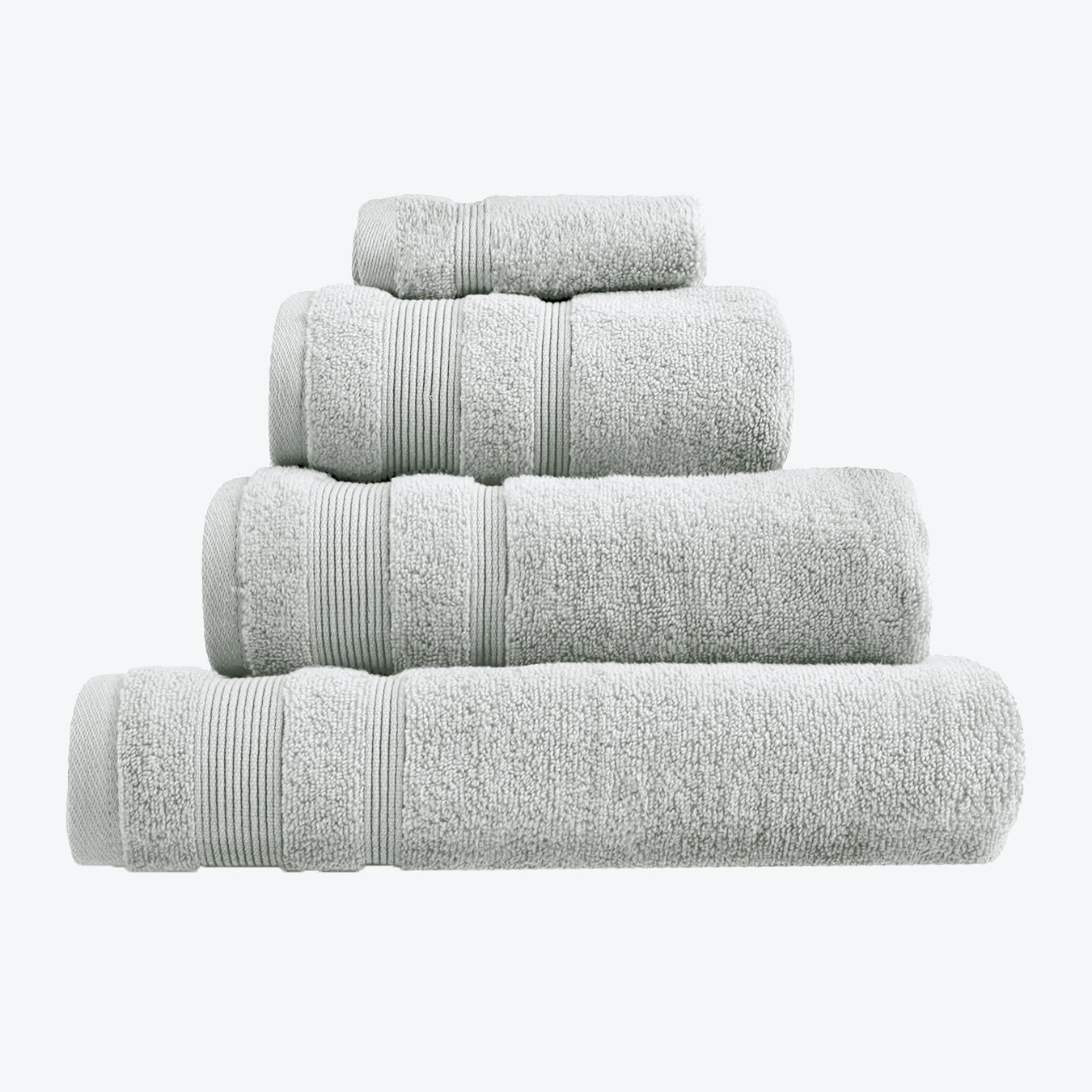 Dove Grey Egyptian Cotton Towel Bale Set - Premium Zero Twist Bathroom Towels (Hand Towel, Bath Towel, Bath Sheet, face Cloths).