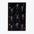 Funny Halloween towels in skeleton and pumpkin design. Cute spooky season autumn decor for the bathroom.
