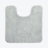 Light grey pedestal mat, luxury microfibre.