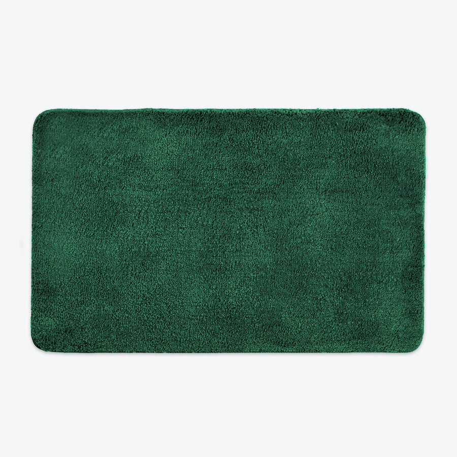 Forest Green Microfibre Non Slip Bath Mat