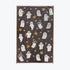 Cute pumpkin and ghost towels in grey and pink, Halloween tea towels for the kitchen or bathroom.