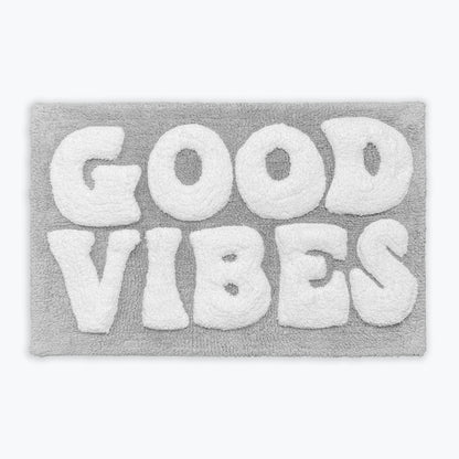 Good Vibes Slogan Bath Mat