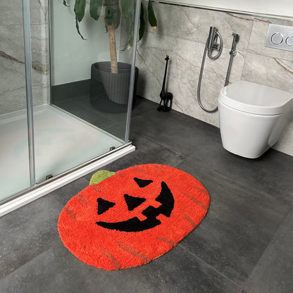 Pumpkin Mat - Halloween Cute Rug for the bedroom and bathroom