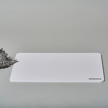 White Diatomaceous Earth Bath Mat sustainable stone