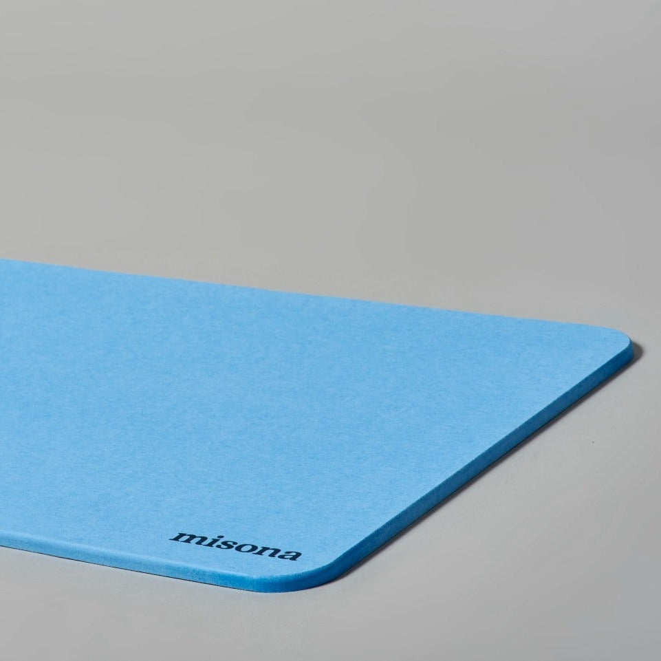 Blue Misona bath mat, stone diatomite mat