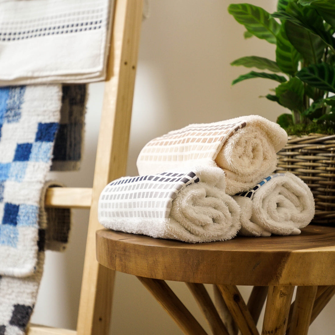 Mosaic Design Luxury Cotton Bath Towels